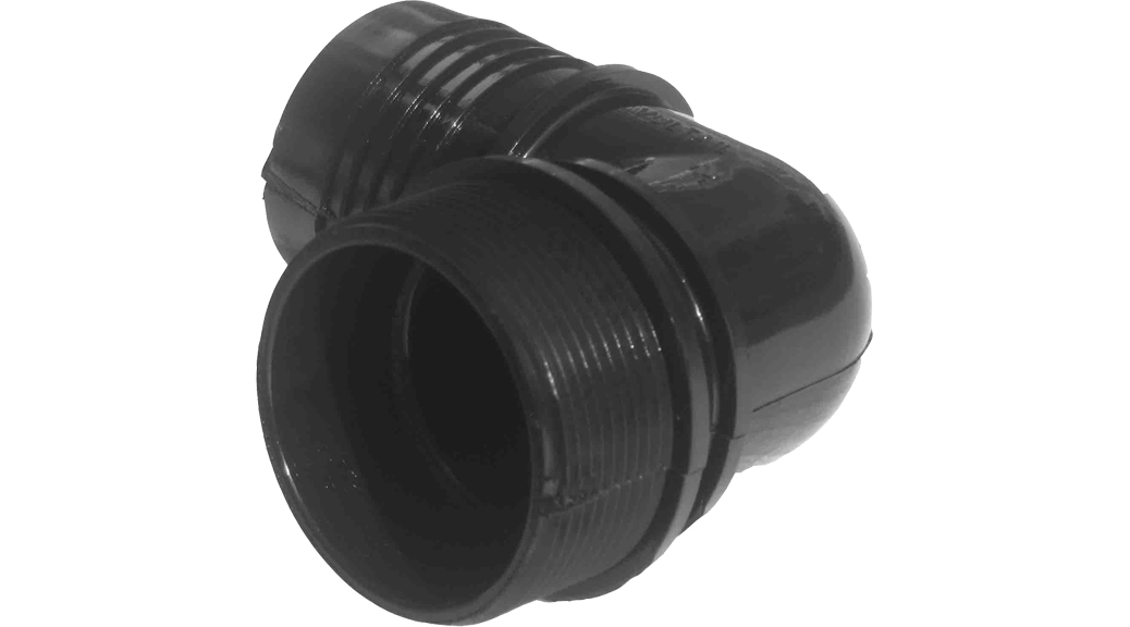 50mm Male x 50mm Hosetail Elbow